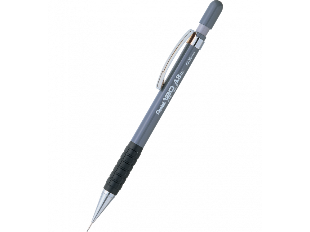 Ołówek automatyczny 120 A3 DX - Pentel - szary, 0,5 mm