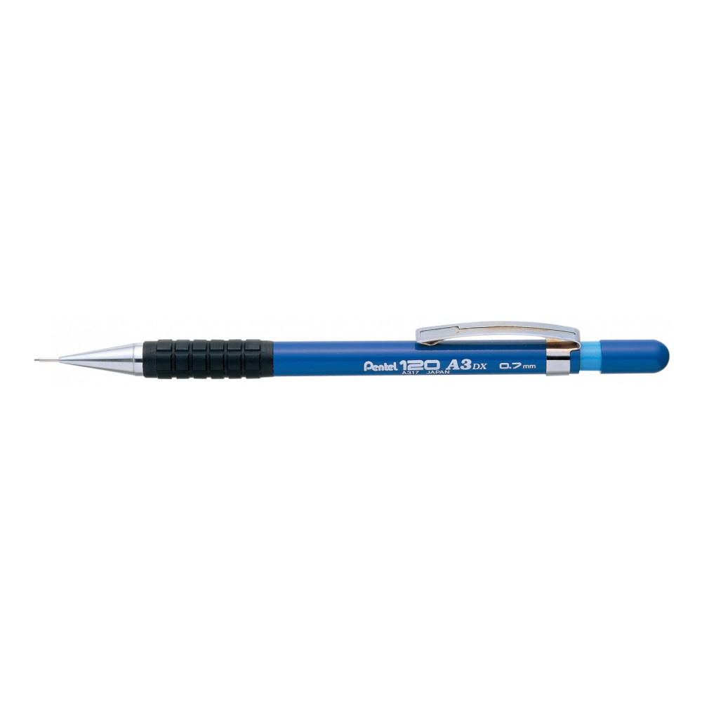 Ołówek automatyczny 120 A3 DX - Pentel - niebieski, 0,7 mm