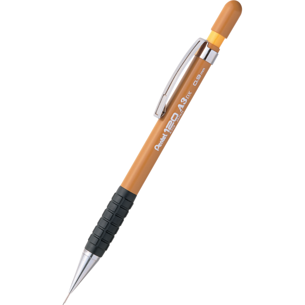 Ołówek automatyczny 120 A3 DX - Pentel - żółty, 0,9 mm