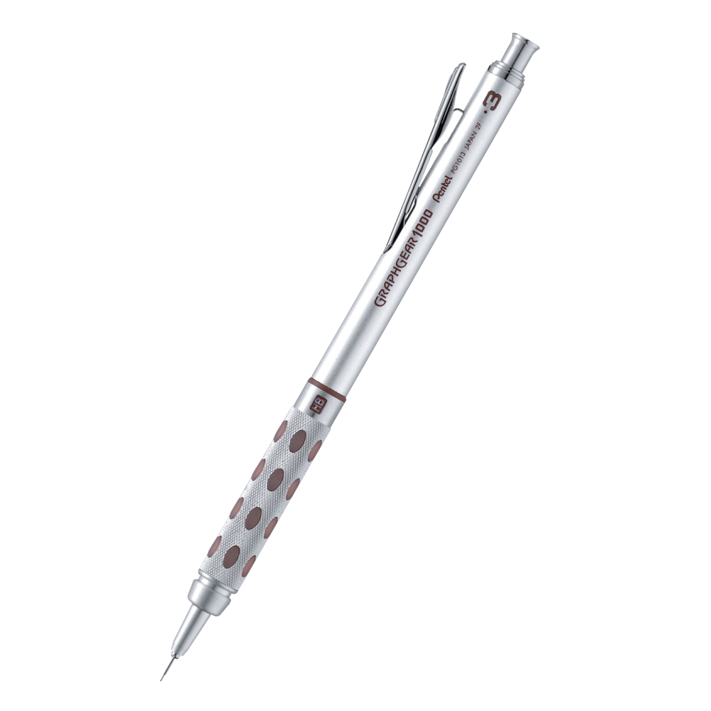Ołówek automatyczny Graphgear 1000 - Pentel - brązowy, 0,3 mm