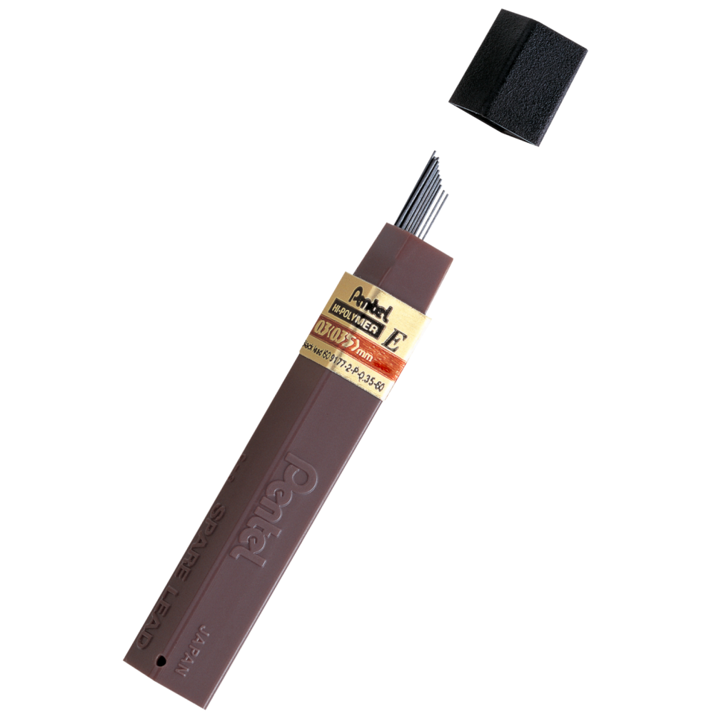Mechanical pencil Hi Polymer lead refills - Pentel - HB, 0,3 mm, 12 pcs