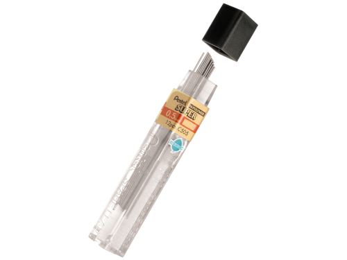 Mechanical pencil Super Hi Polymer lead refills - Pentel - 3H, 0,5 mm, 12 pcs