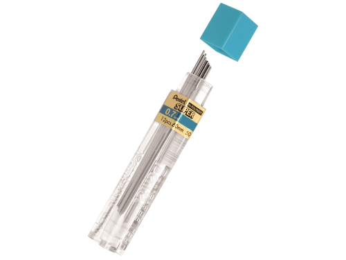 Mechanical pencil Super Hi Polymer lead refills - Pentel - H, 0,7 mm, 12 pcs
