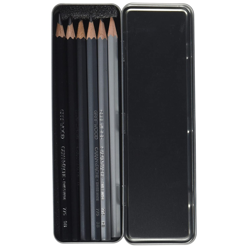 Set of Grafwood Graphite Line pencils - Caran d'Ache - 6 pcs.