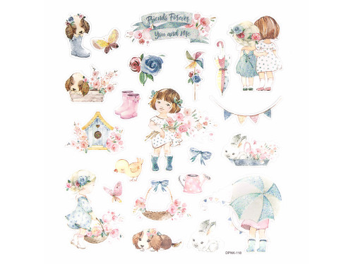 Glitter stickers Marisella & Me - DpCraft - 22 pcs