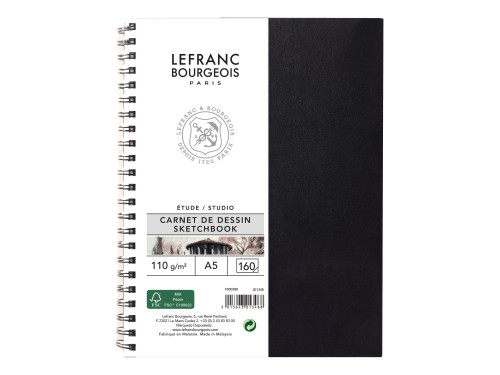 Sketchbook Studio with spiral - Lefranc & Bourgeois - A5, 110 g, 160 pages