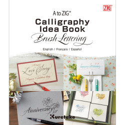 Zig Calligraphy Brush Lettering Idea Book Fude - Kuretake
