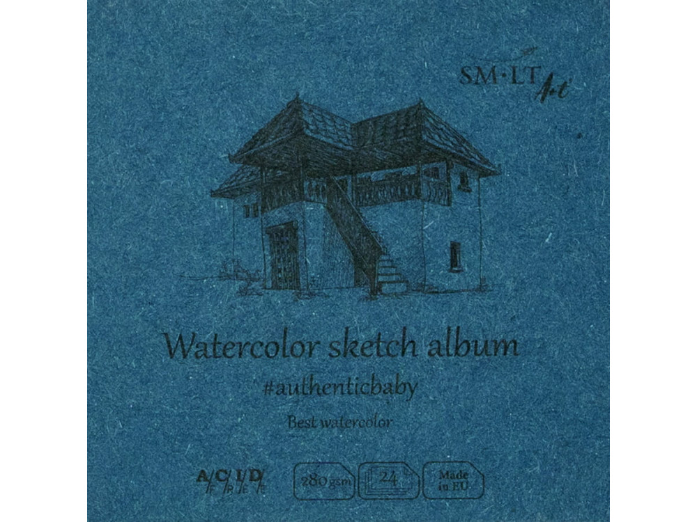 Watercolor Authentic Baby paper pad - SM-LT - 9 x 9 cm, 280 g, 24 sheets
