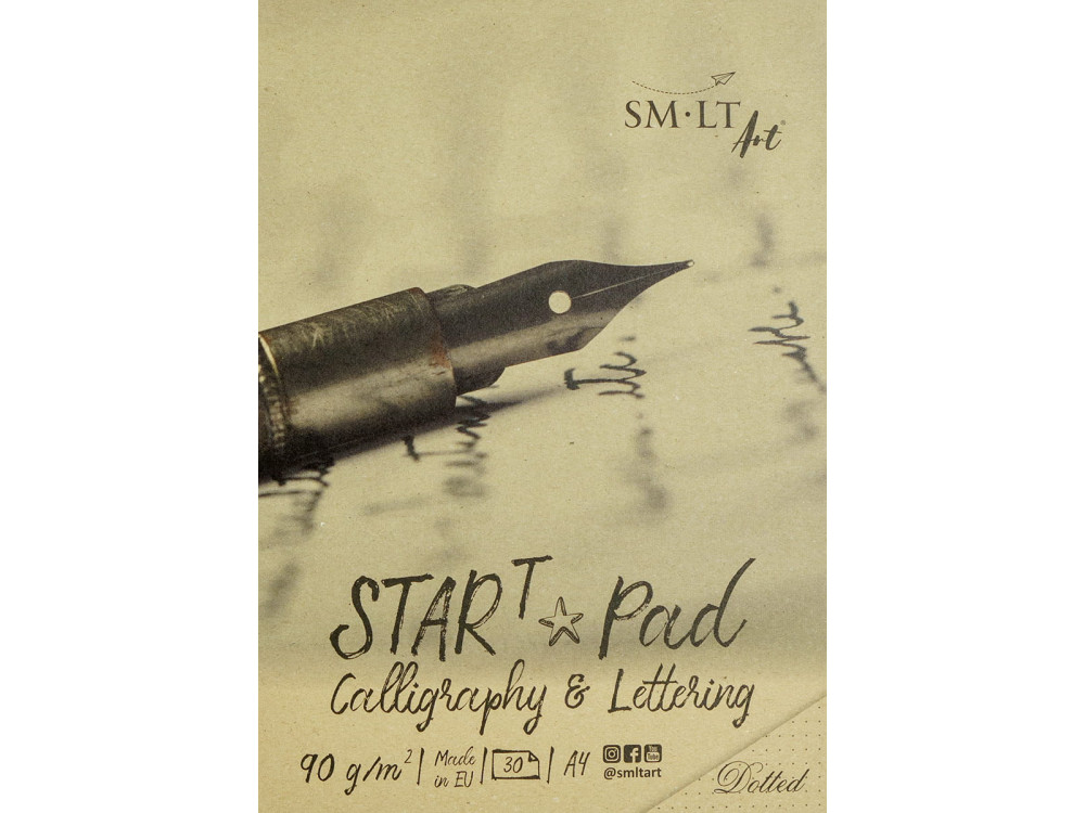 Calligraphy and lettering Start Pad - SM-LT - dotted, A4, 90 g/m2