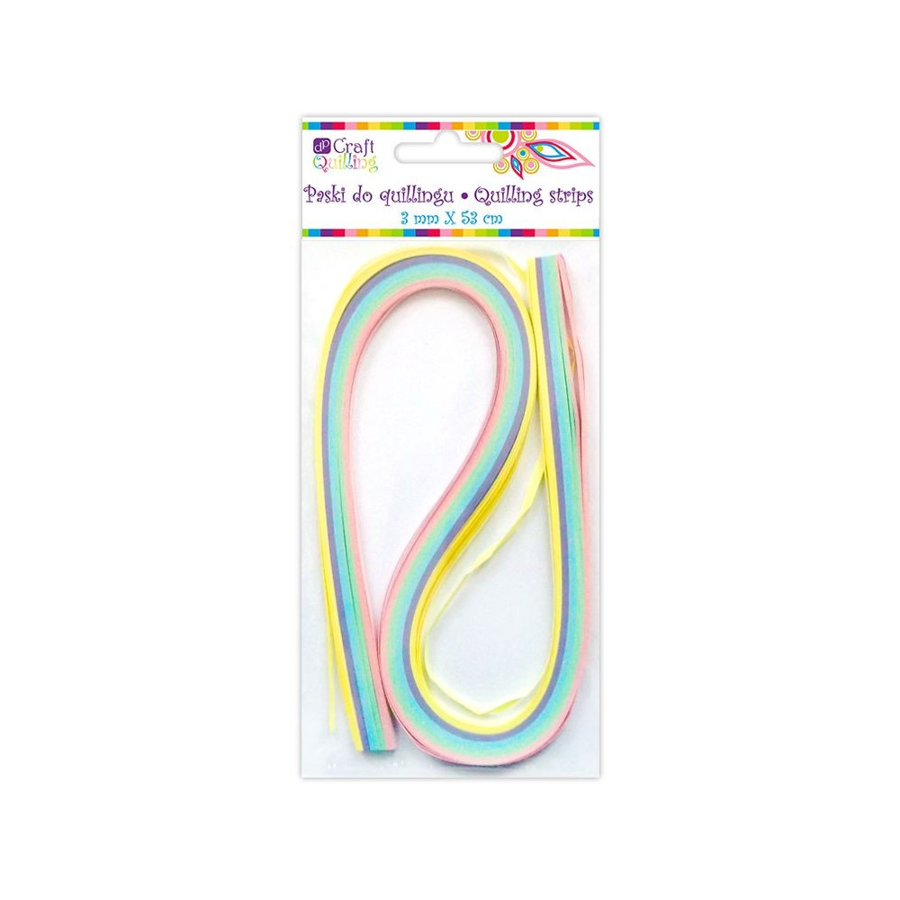 Quilling Strips - DpCraft - pastel, 3 mm, 100 pcs.