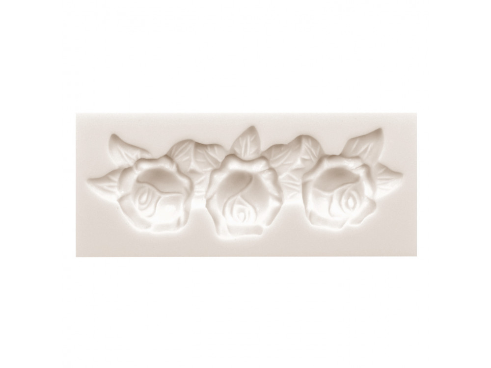 Silicone mold - Pentart - Garland, 3 roses