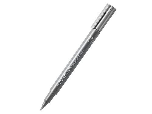 Pisak pędzelkowy - Staedtler - srebrny, 1-6 mm
