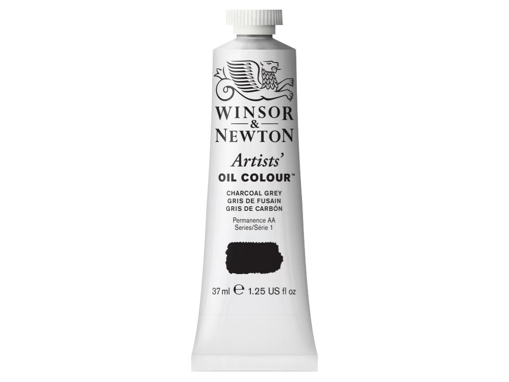 Farba olejna Artists' Oil Colour - Winsor & Newton - Charcoal Grey, 37 ml