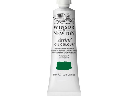 Farba olejna Artists' Oil Colour - Winsor & Newton - Chrome Green Deep Hue, 37 ml