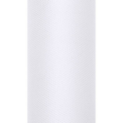 Decorative Tulle 15 cm x 9 m 008 White