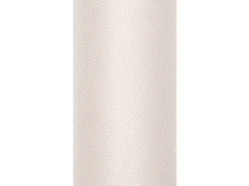 Tiul dekoracyjny 15 cm - kremowy, 9 m