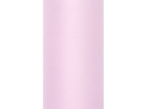 Tiul dekoracyjny 15 cm - jasnoróżowy, 9 m