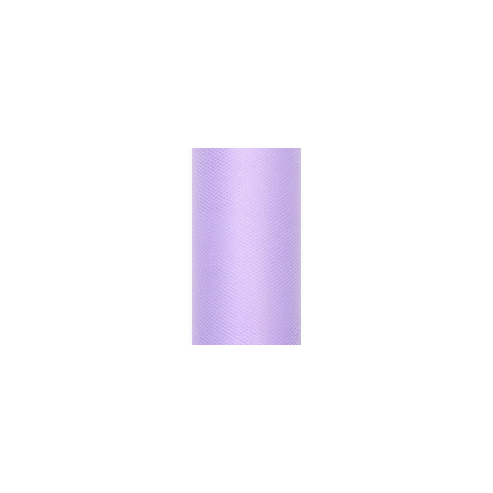 Tiul dekoracyjny 15 cm - liliowy, 9 m