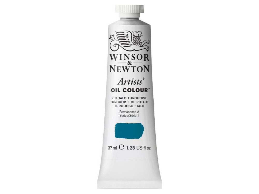 Farba olejna Artists' Oil Colour - Winsor & Newton - Phthalo Turquoise, 37 ml