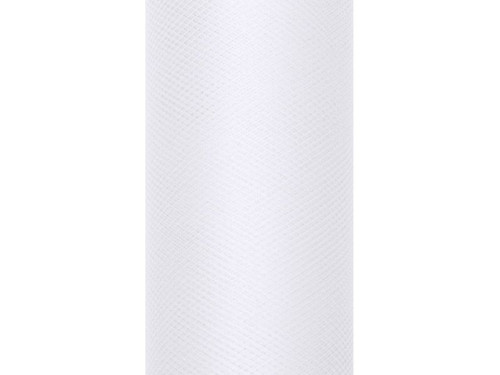 Tiul dekoracyjny 30 cm - biały, 9 m