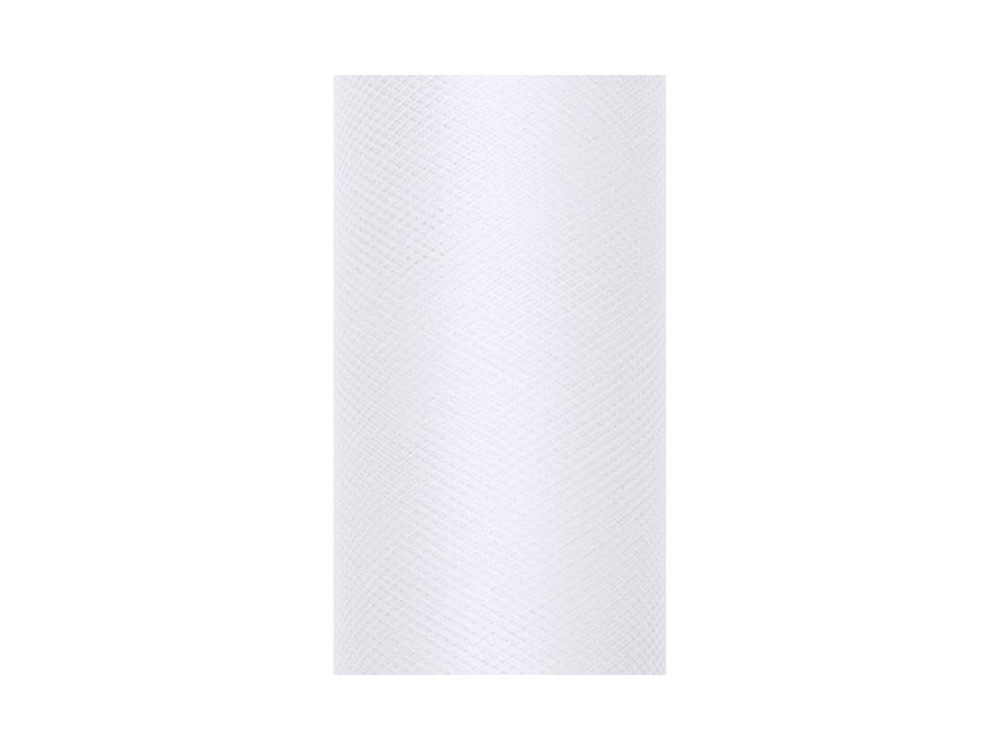 Decorative Tulle 30 cm x 9 m 008 White