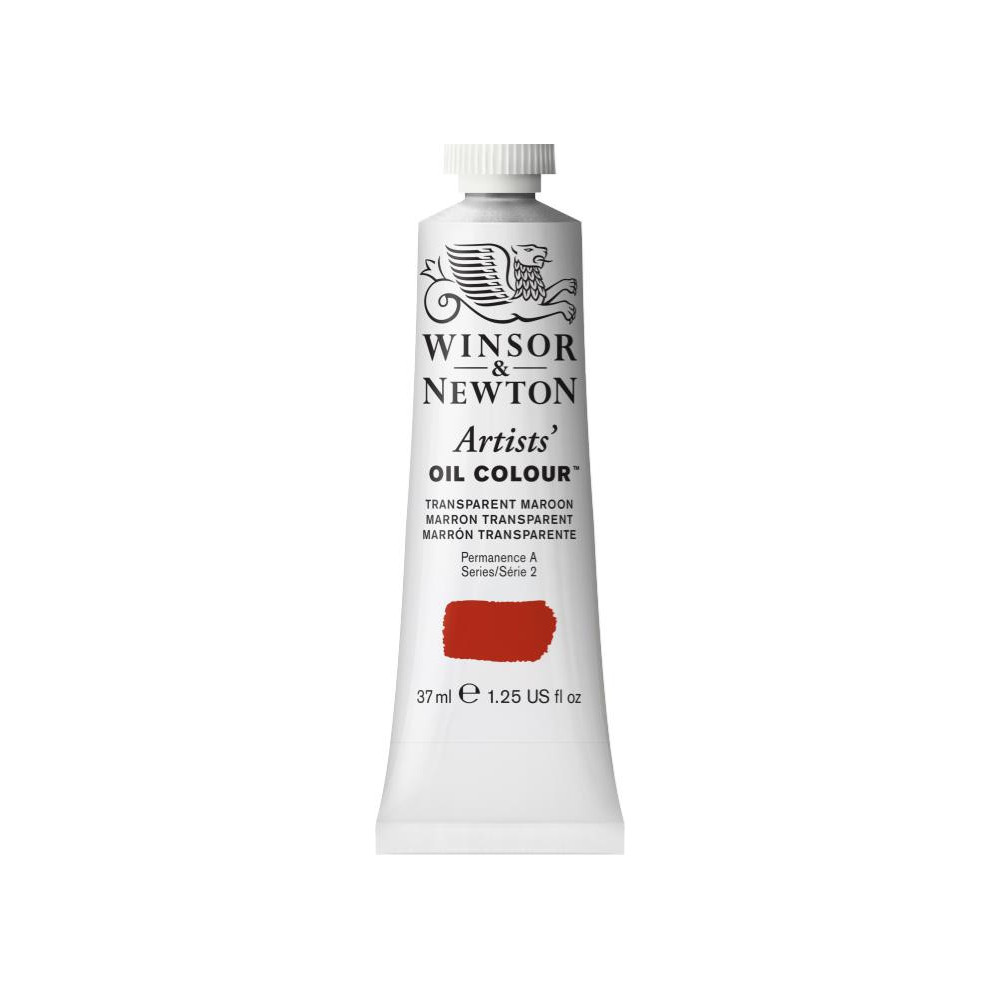 Farba olejna Artists' Oil Colour - Winsor & Newton - Transparent Maroon, 37 ml