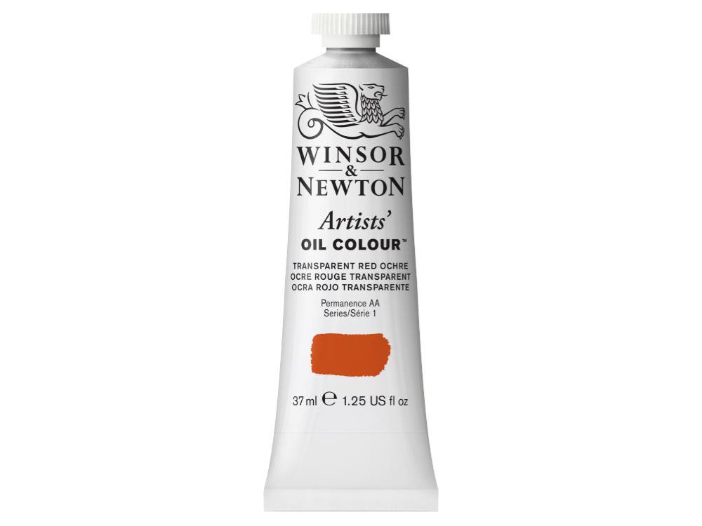 Farba olejna Artists' Oil Colour - Winsor & Newton - Transparent Red Ochre, 37 ml
