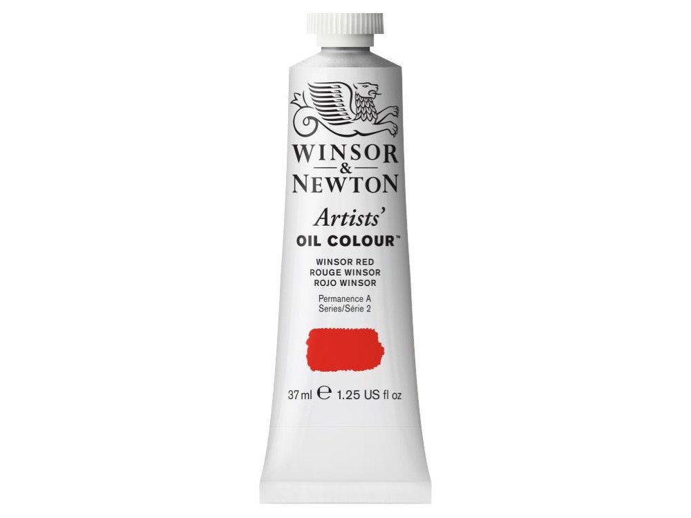 Farba olejna Artists' Oil Colour - Winsor & Newton - Winsor Red, 37 ml