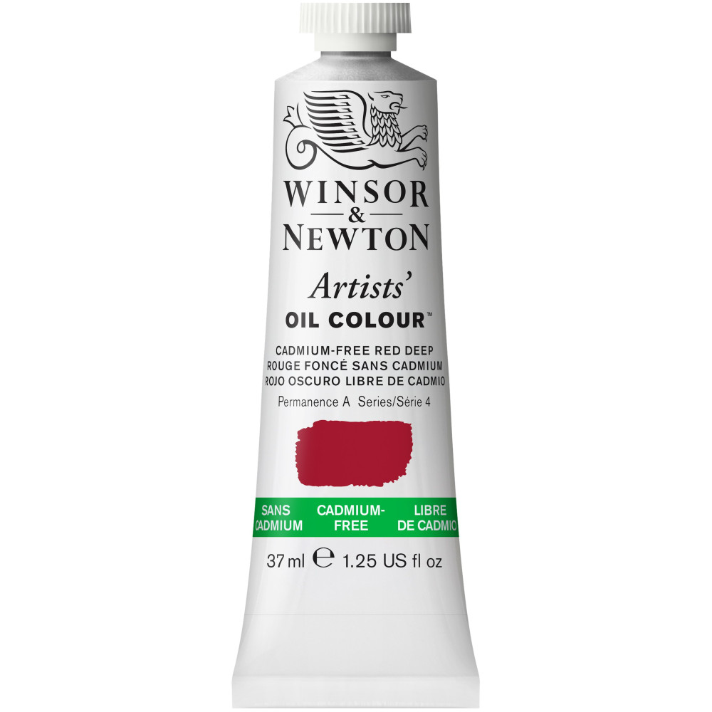 Oil paint Artists' Oil Colour - Winsor & Newton - Cadmium Free Red Deep, 37 ml