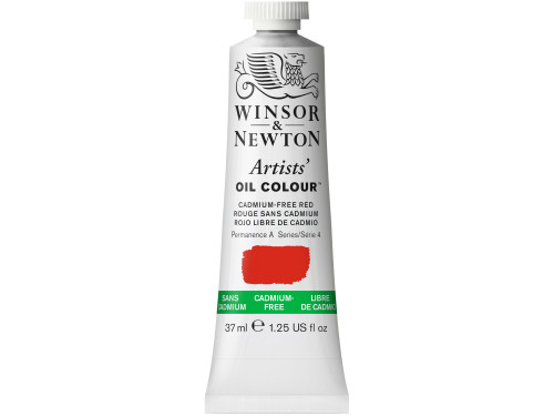 Farba olejna Artists' Oil Colour - Winsor & Newton - Cadmium Free Red, 37 ml