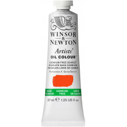 Farba olejna Artists' Oil Colour - Winsor & Newton - Cadmium Free Scarlet, 37 ml