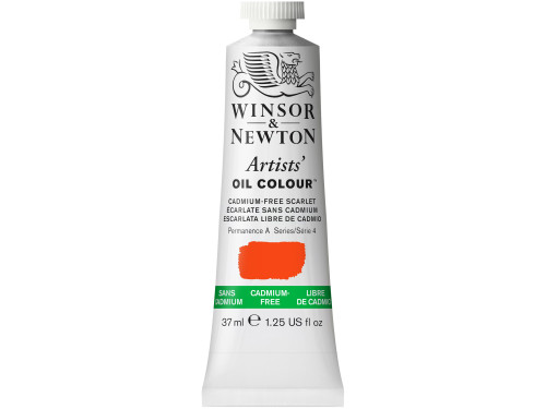 Oil paint Artists' Oil Colour - Winsor & Newton - Cadmium Free Scarlet, 37 ml