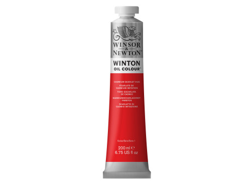 Farba olejna Winton Oil Colour - Winsor & Newton - Cadmium Scarlet Hue, 200 ml