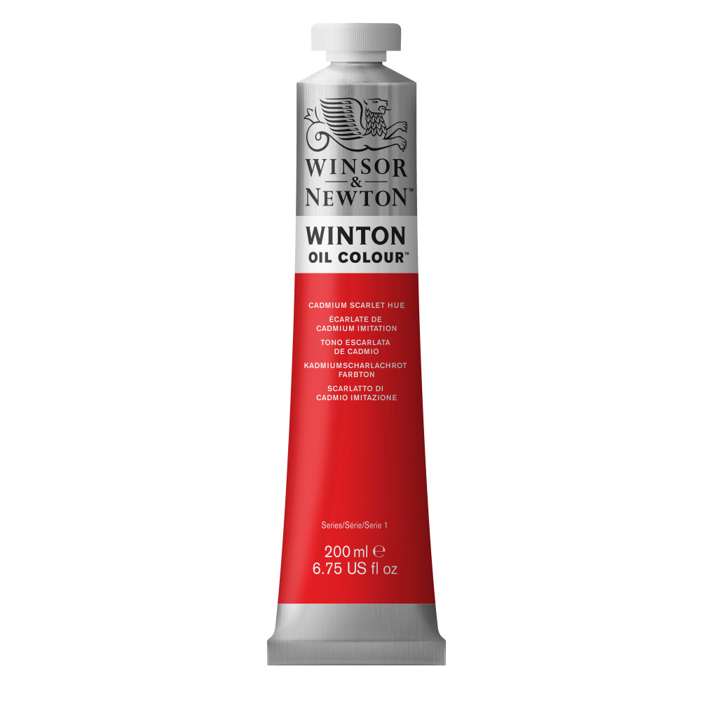 Farba olejna Winton Oil Colour - Winsor & Newton - Cadmium Scarlet Hue, 200 ml
