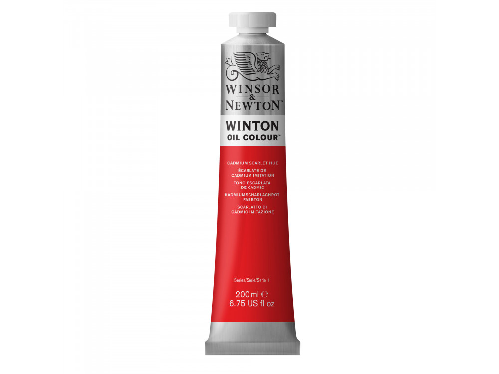 Oil paint Winton Oil Colour - Winsor & Newton - Cadmium Scarlet Hue, 200 ml