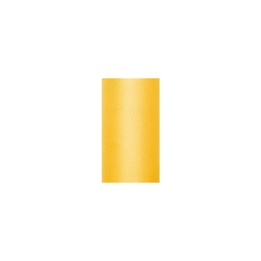 Tiul dekoracyjny 30 cm - żółty, 9 m