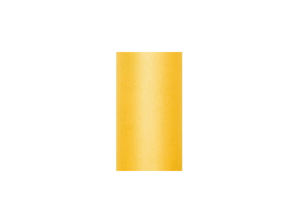 Tiul dekoracyjny 30 cm - żółty, 9 m
