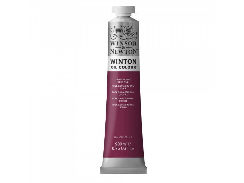 Farba olejna Winton Oil Colour - Winsor & Newton - Quinacridone Deep Pink, 200 ml