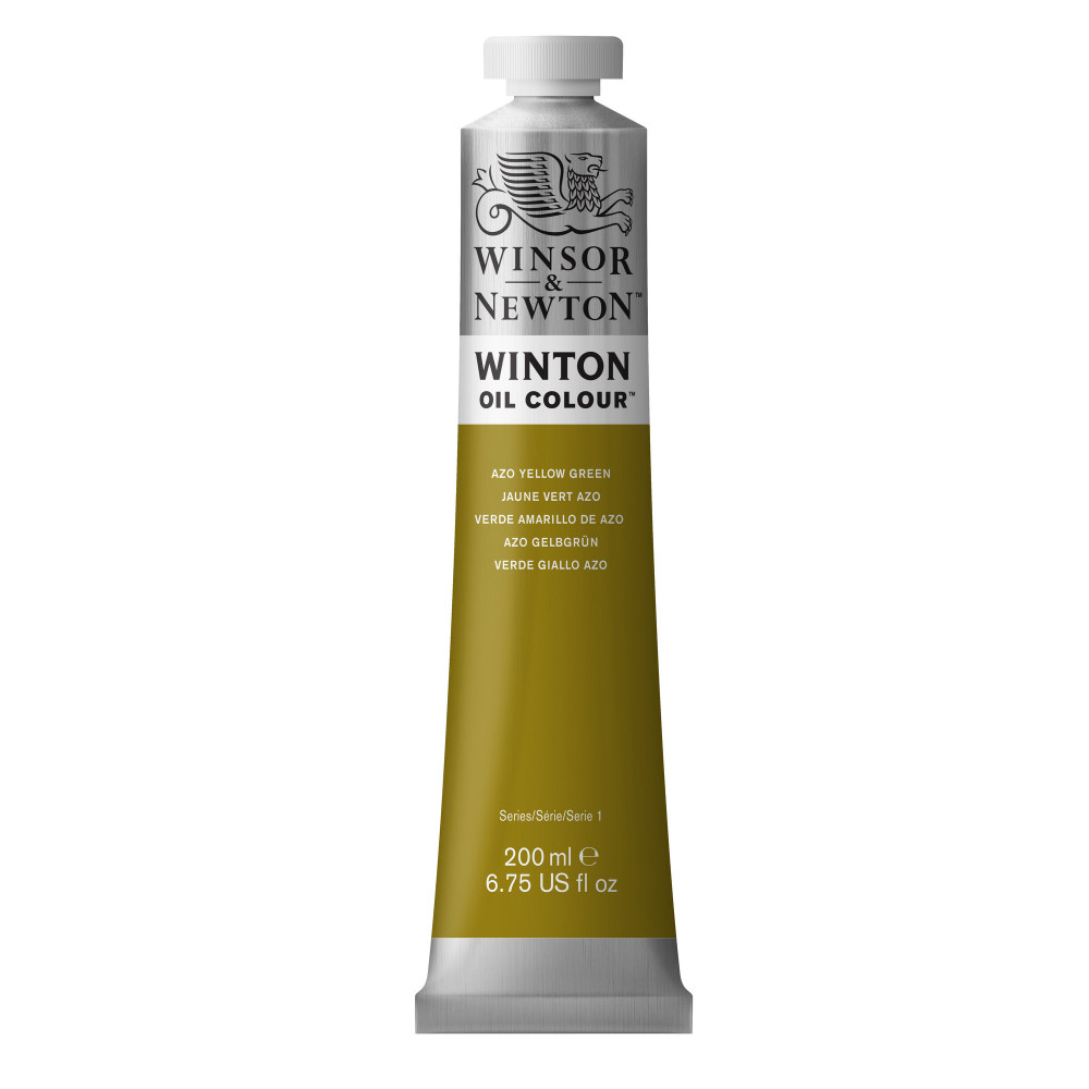 Farba olejna Winton Oil Colour - Winsor & Newton - Azo Yellow Green, 200 ml