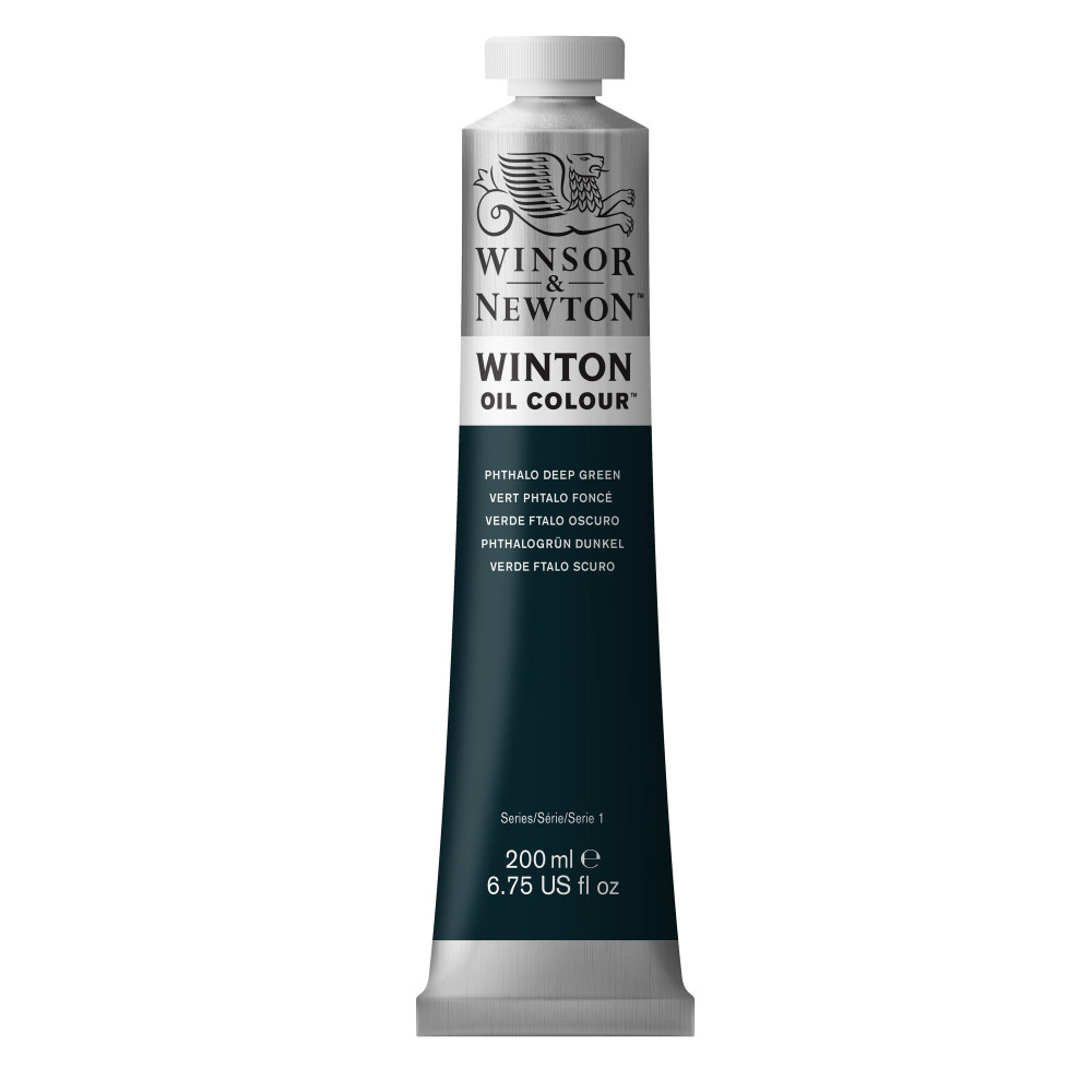 Oil paint Winton Oil Colour - Winsor & Newton - Phthalo Deep Green, 200 ml