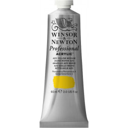 Acrylic paint Professional Acrylic - Winsor & Newton - Azo Yellow Medium, 60 ml