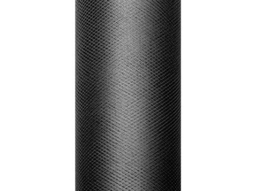 Tiul dekoracyjny 30 cm - czarny, 9 m