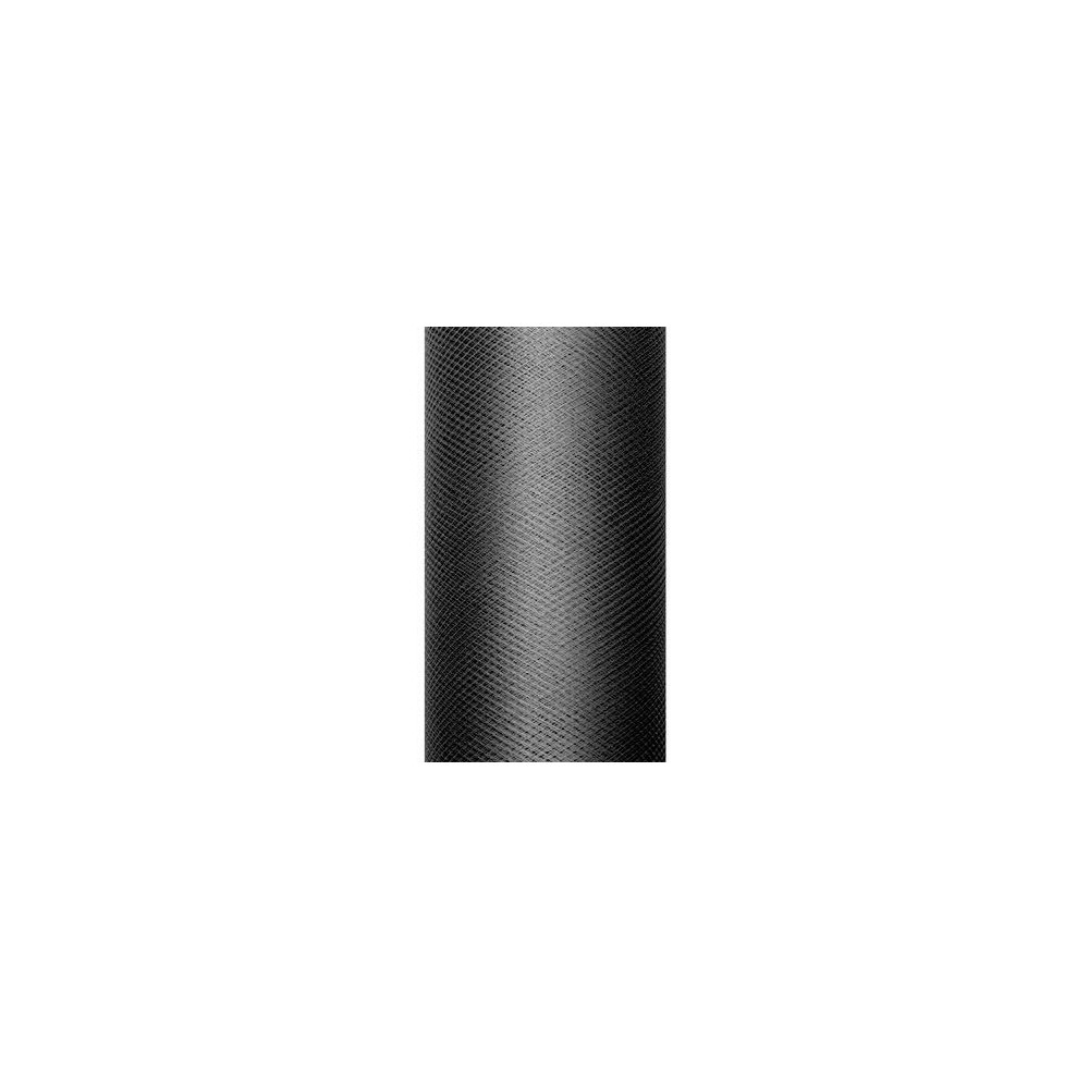 Tiul dekoracyjny 30 cm - czarny, 9 m
