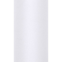 Tiul dekoracyjny 50 cm - biały, 9 m