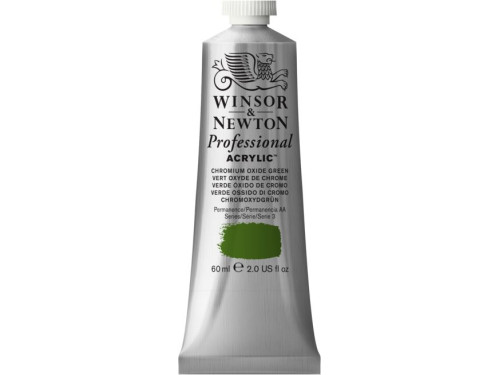Acrylic paint Professional Acrylic - Winsor & Newton - Chromium Oxide Green, 60 ml