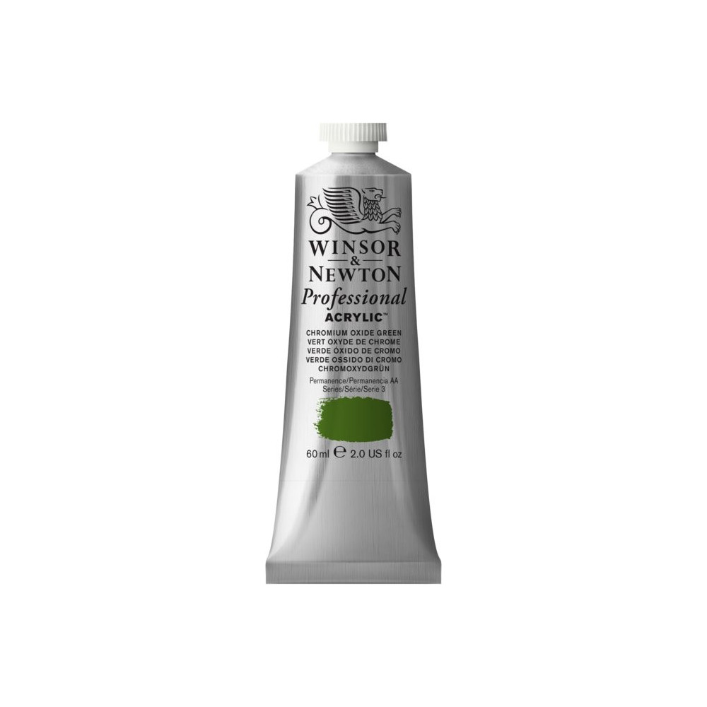 Acrylic paint Professional Acrylic - Winsor & Newton - Chromium Oxide Green, 60 ml
