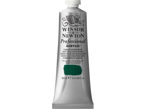 Farba akrylowa Professional Acrylic - Winsor & Newton - Cobalt Green Deep, 60 ml