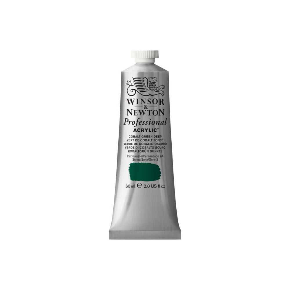 Acrylic paint Professional Acrylic - Winsor & Newton - Cobalt Green Deep, 60 ml