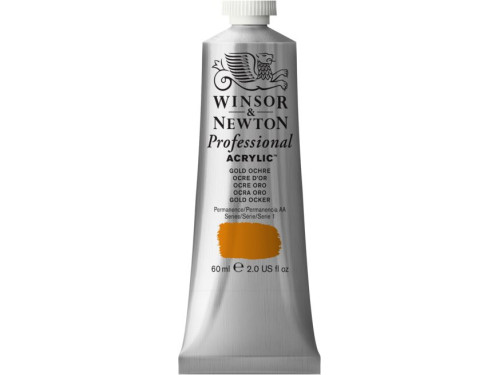 Farba akrylowa Professional Acrylic - Winsor & Newton - Gold Ochre, 60 ml