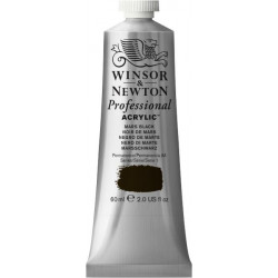 Acrylic paint Professional Acrylic - Winsor & Newton - Mars Black, 60 ml